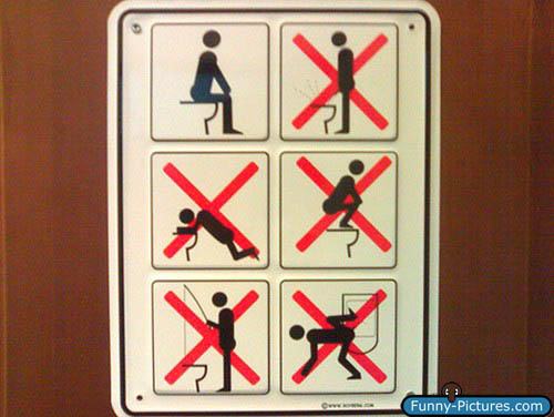 Funny Toilet Sign